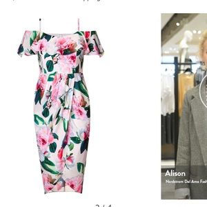 Love Me Do Floral Cold Shoulder Dress